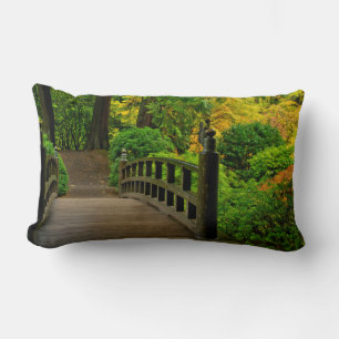 Autumn Colour, Portland Japanese Garden Lumbar Cushion