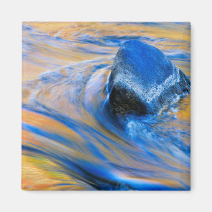 Autumn Colour Water Abstract Magnet