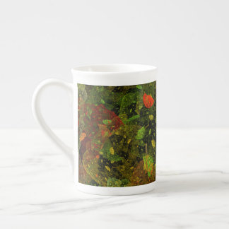 Autumn colourful decorative design  bone china mug