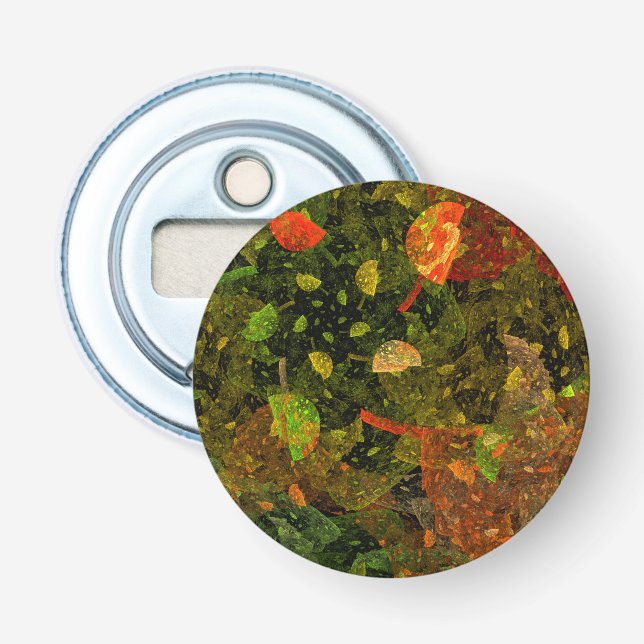 Autumn colourful decorative design bottle opener (Front)