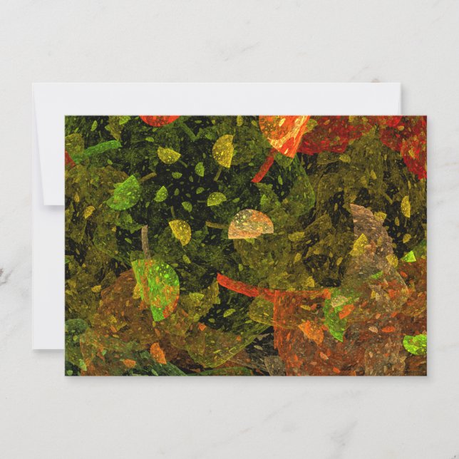 Autumn colourful decorative design  card (Front)