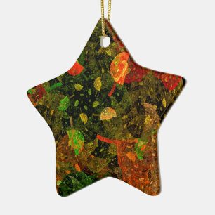 Autumn colourful decorative design ceramic tree decoration