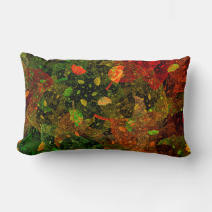 Autumn colourful decorative design lumbar cushion