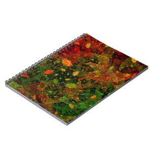 Autumn colourful decorative design notebook