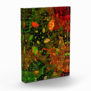 Autumn colourful decorative design photo block