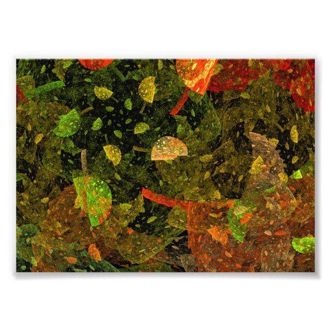 Autumn colourful decorative design photo print (Front)