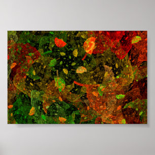 Autumn colourful decorative design poster