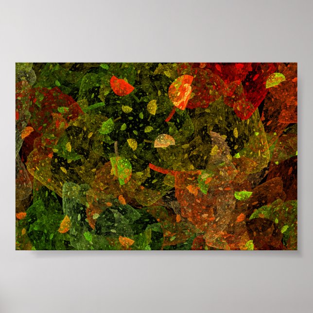Autumn colourful decorative design poster (Front)