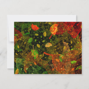 Autumn colourful decorative design save the date