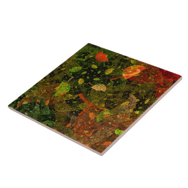 Autumn colourful decorative design tile (Side)