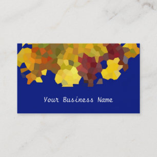 Autumn Colours Abstract Business Card
