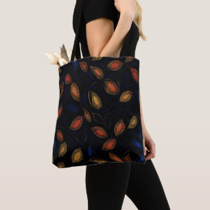 Autumn Colours Abstract Pattern Tote Bag