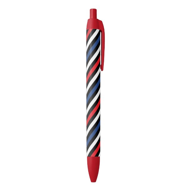 Autumn colours angle wise Stripes pattern Black Ink Pen (Bottom (Vertical))