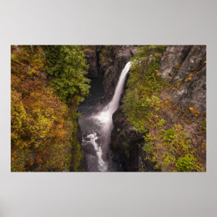 Autumn Colours At The Elk Falls Poster