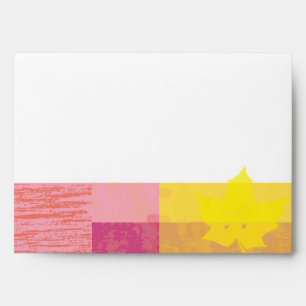 Autumn Colours Bar Bat Mitzvah Pre-addressed Envelope
