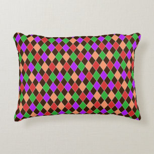 Autumn Colours Harlequin Decorative Cushion