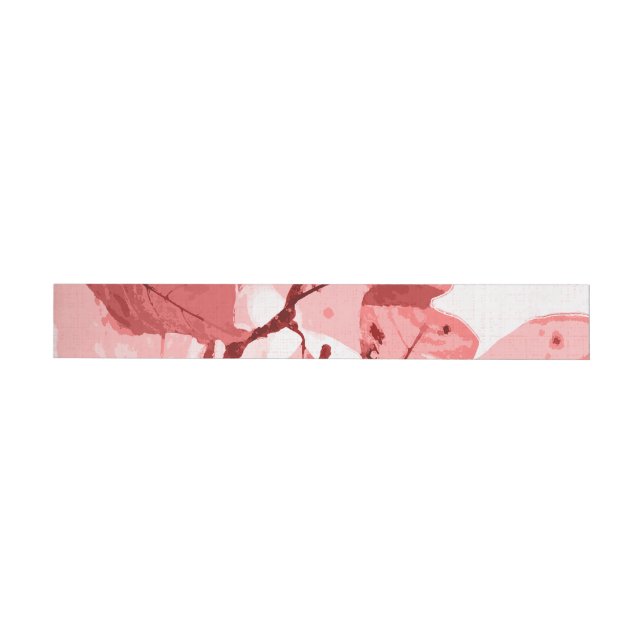 Autumn colours, leaves 3 wrap around label (Individual)