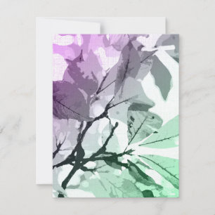 Autumn colours, leaves 5 card