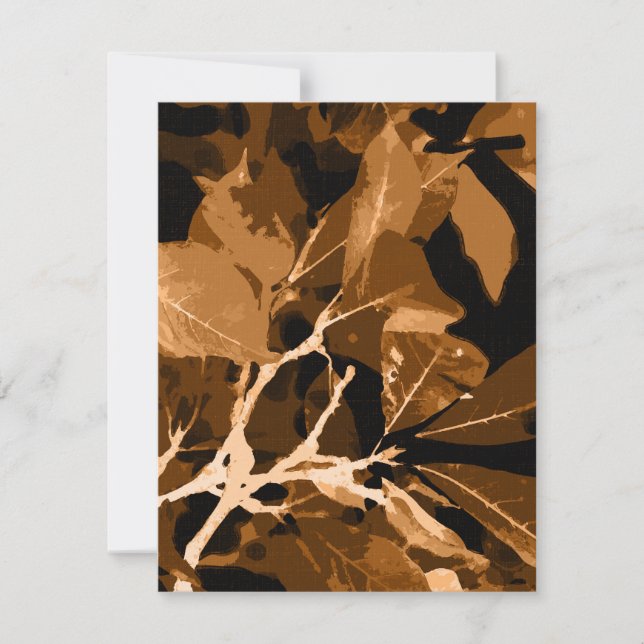 Autumn colours, leaves 6 card (Front)
