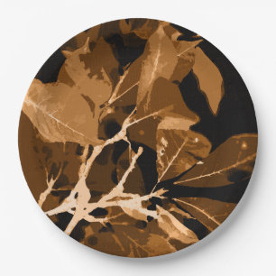 Autumn colours, leaves 6 paper plate