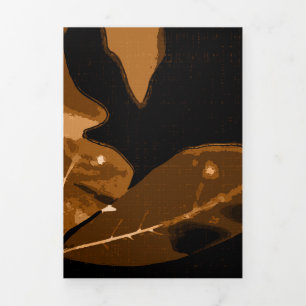 Autumn colours, leaves 6 Tri-Fold holiday card
