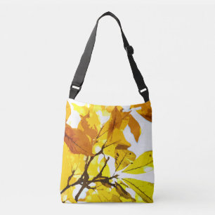 Autumn colours, leaves crossbody bag