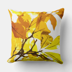 Autumn colours, leaves cushion