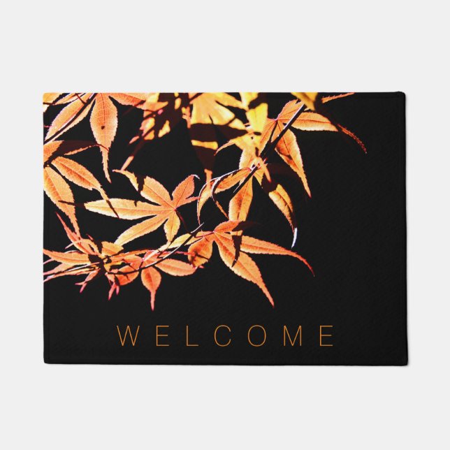 Autumn Colours Maples Welcome Door Mat (Front)