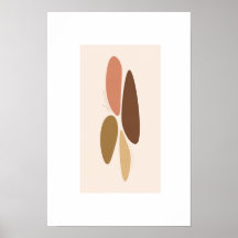 autumn colours/minimalistic abstract poster