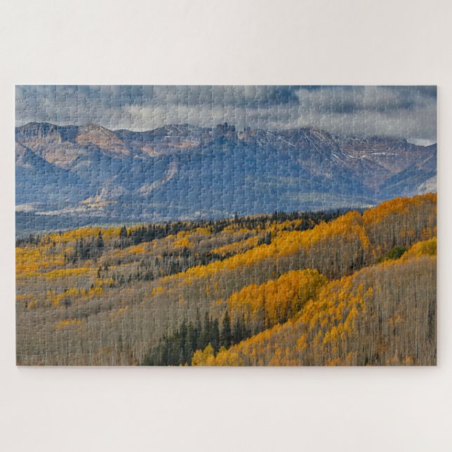 Autumn Colours on Aspen Groves Jigsaw Puzzle (Horizontal)
