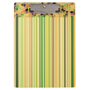 Autumn Colours Orange Red Yellow Apple Green Brown Clipboard