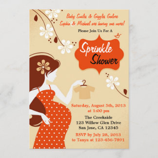 Autumn Colours Sprinkle Shower Invitation