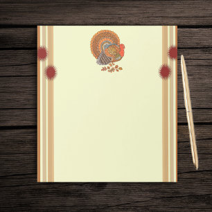 Autumn Colours Turkey Leaves Notepad