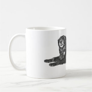 Autumn Comfort in Black Dog Art Coffee Mug