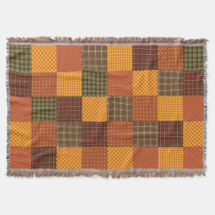 Autumn Comfort Quilt Throw Blanket