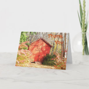 Autumn Corn Crib Thank You Card
