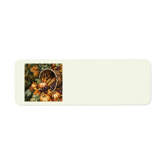 Autumn Cornucopia Address Labels (Front)
