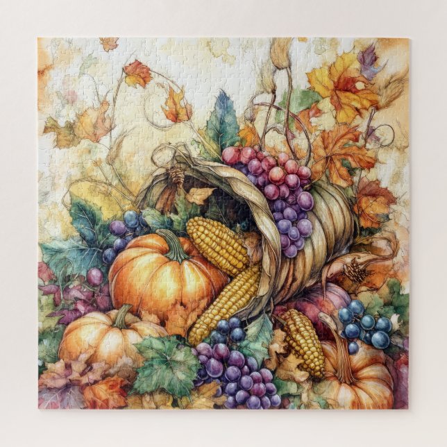 Autumn Cornucopia Jigsaw Puzzle (Vertical)