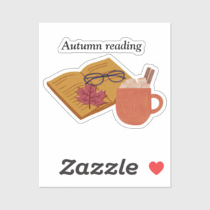 Autumn Cosy Vibes – Hot Cocoa, Book & Fall Leaves 