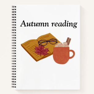 Autumn Cosy Vibes – Hot Cocoa, Book & Fall Leaves