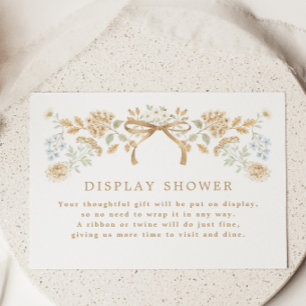 Autumn Cottage Bridal Shower Display Shower Enclosure Card