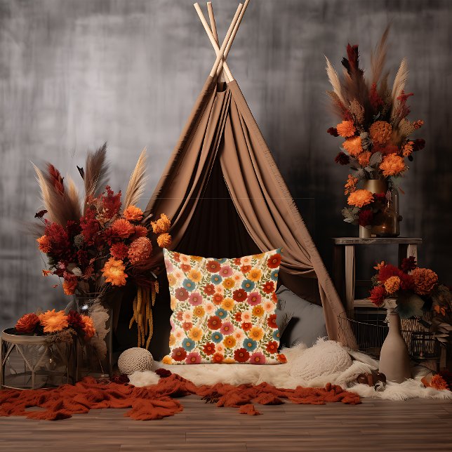 Autumn Cottagecore Floral Cushion (Creator Uploaded)