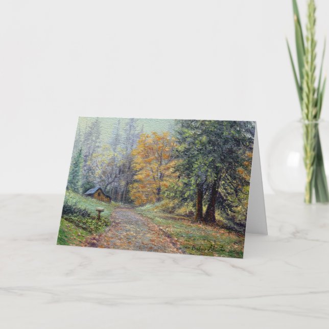 “Autumn Countryside” Card (Front)
