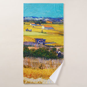 Autumn Countryside, Van Gogh Bath Towel