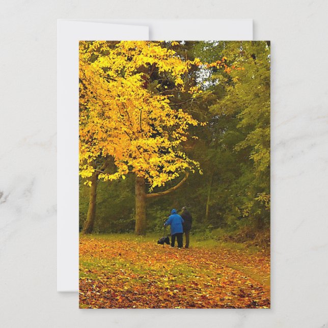 autumn couple invitation (Front)