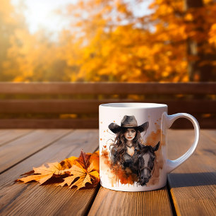 Autumn Cowgirl Coffee Mug