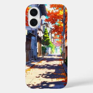 Autumn Cozy Street iPhone 16 Case