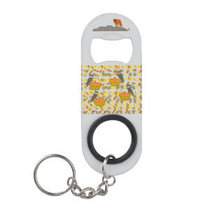 🦊 🦉 Autumn Critters Bottle Opener Keychain