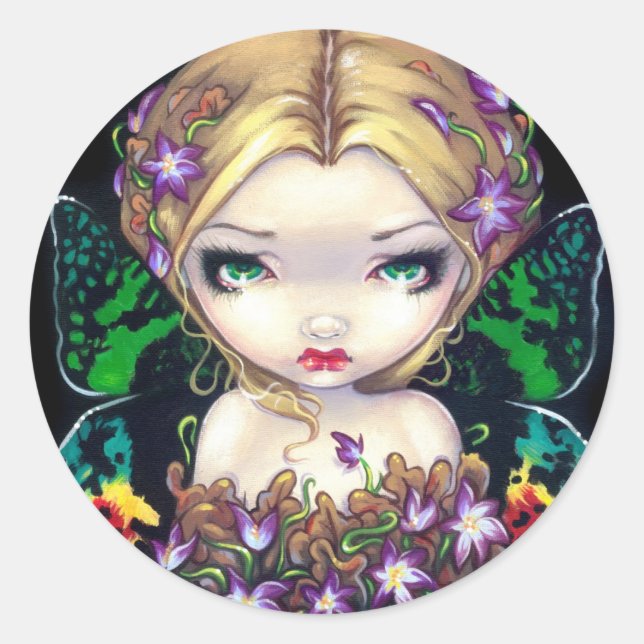 "Autumn Crocus Fairy" Sticker (Front)