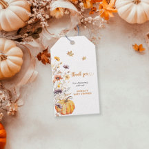 Autumn Cute Boots Baby Shower Thank You